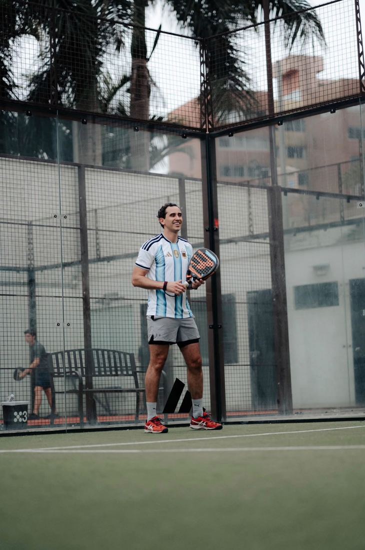 Gabriel Pizarro, entrenador de pádel
